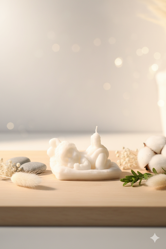 Sleeping Baby Candle