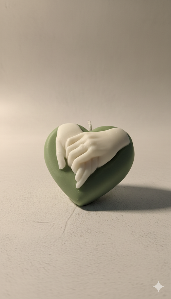 Connected Hearts Candle