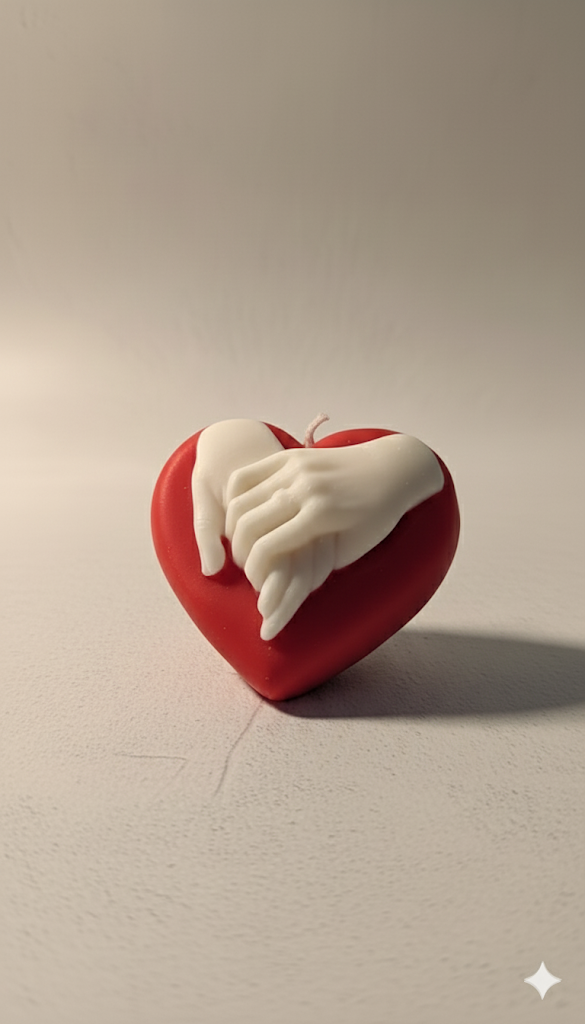 Connected Hearts Candle