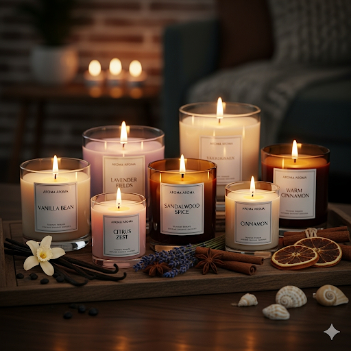 Aroma candles set of 5