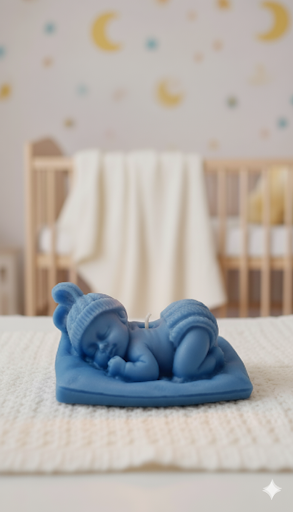 Sleeping Baby Candle