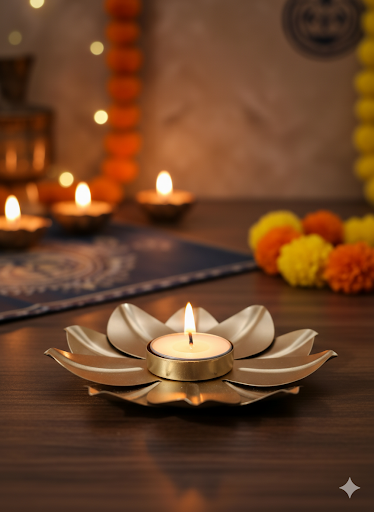 Lotus candle