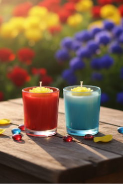 Rangin Gulab Votives